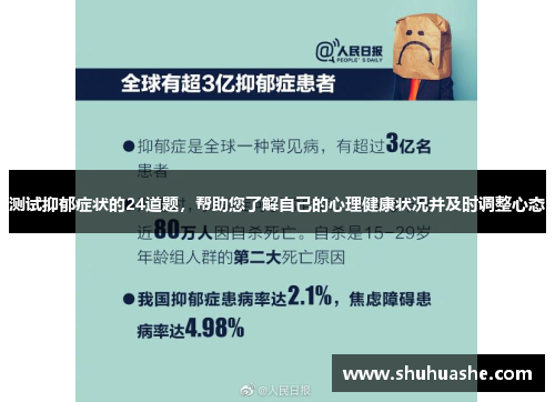 测试抑郁症状的24道题，帮助您了解自己的心理健康状况并及时调整心态